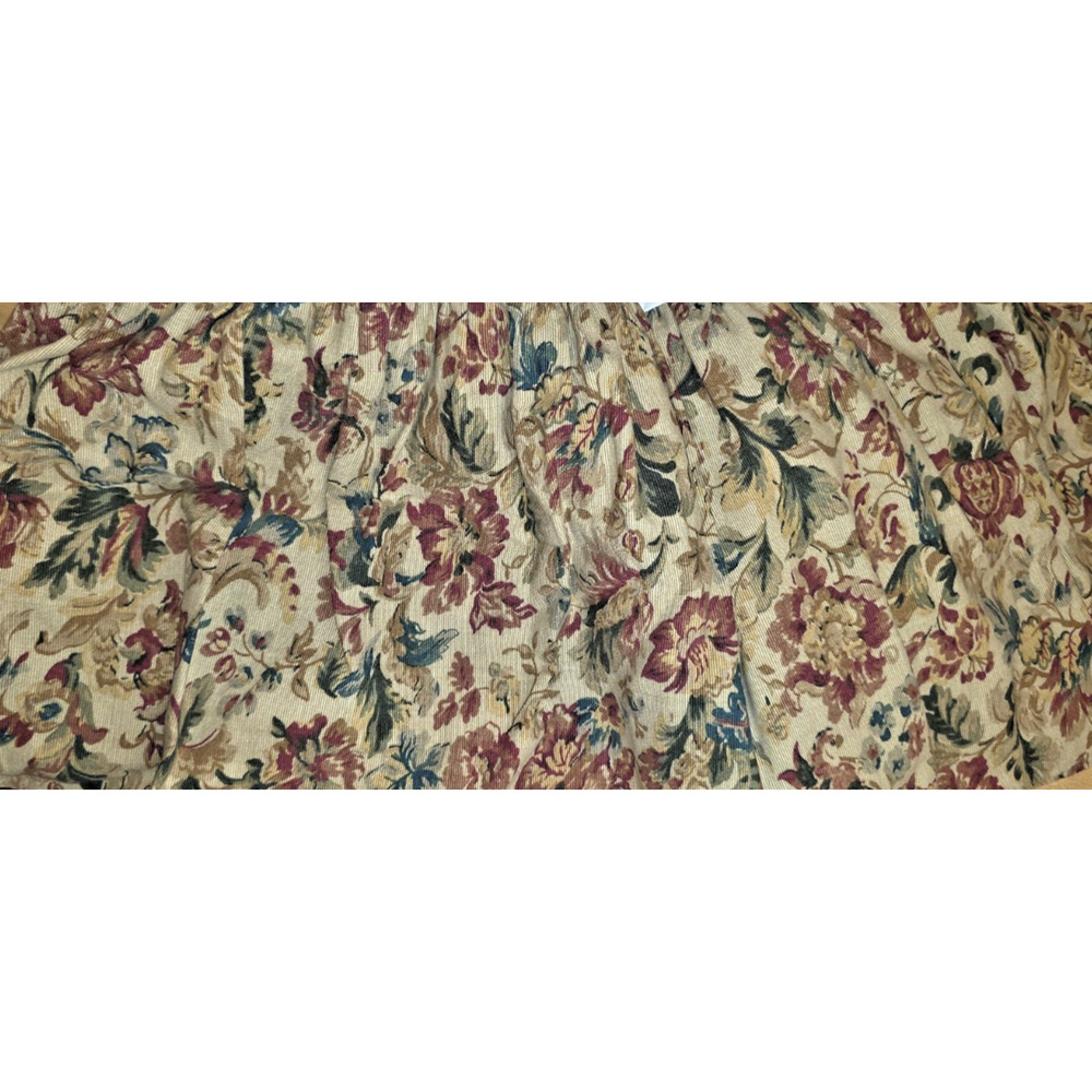 Rare VTG Ralph Lauren Highgate Woods Queen Bedskirt Floral 15" Cottagecore